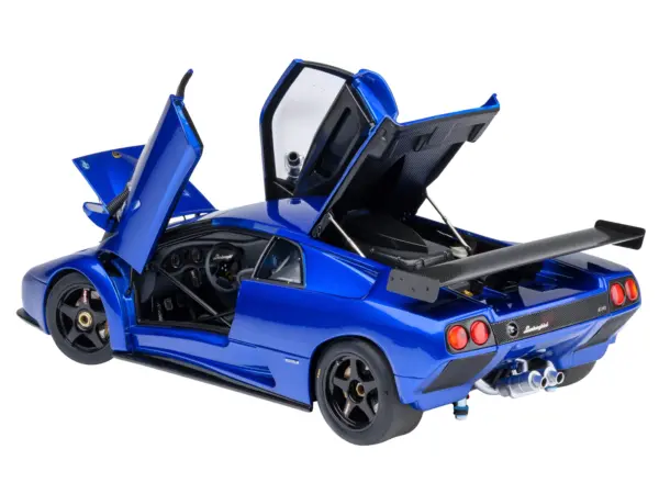 Lamborghini Diablo GTR Monterey Blue Metallic 1/18 Model Car by Autoart #2