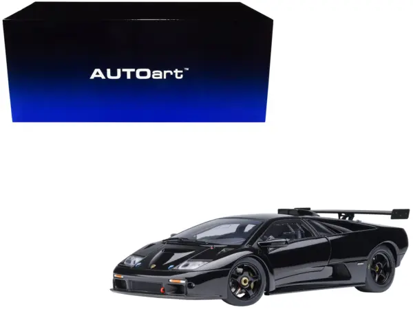 Lamborghini Diablo GTR Deep Black 1/18 Model Car by Autoart #1