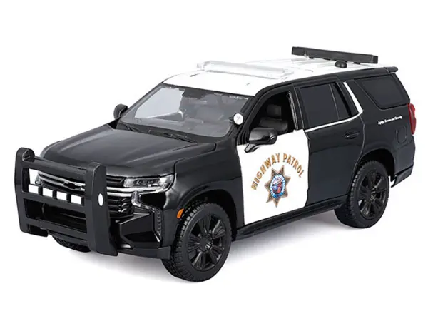 2021 Chevrolet Tahoe "California Highway Patrol" Black and White "Authority" "Maisto Design" Series 1/26 Diecast Model Car by Maisto #2