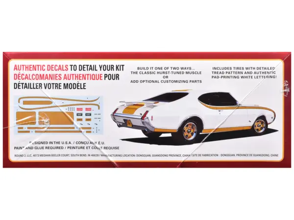 Skill 2 Model Kit 1969 Hurst Oldsmobile Cutlass 1/25 Scale Model by AMT #2