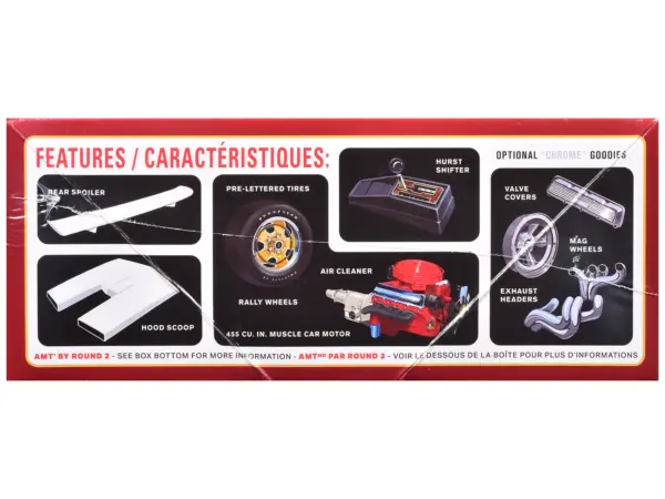 Skill 2 Model Kit 1969 Hurst Oldsmobile Cutlass 1/25 Scale Model by AMT #3