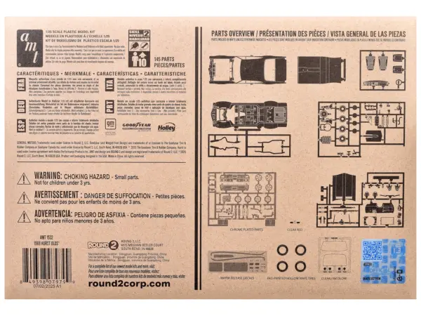 Skill 2 Model Kit 1969 Hurst Oldsmobile Cutlass 1/25 Scale Model by AMT #4