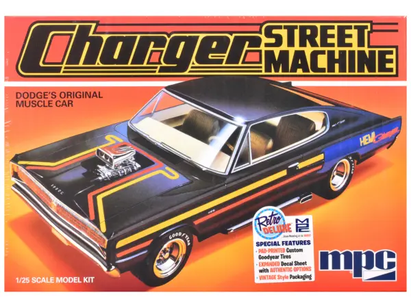 Skill 2 Model Kit 1967 Dodge Charger Street Machine 1/25 Scale Model by MPC #1