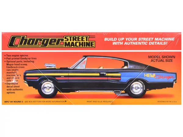 Skill 2 Model Kit 1967 Dodge Charger Street Machine 1/25 Scale Model by MPC #2