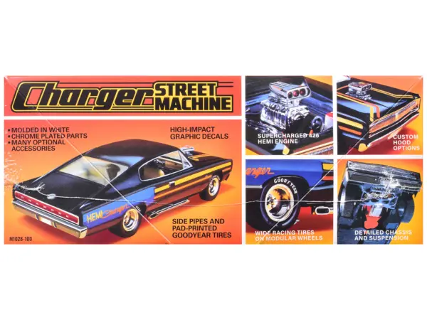 Skill 2 Model Kit 1967 Dodge Charger Street Machine 1/25 Scale Model by MPC #3