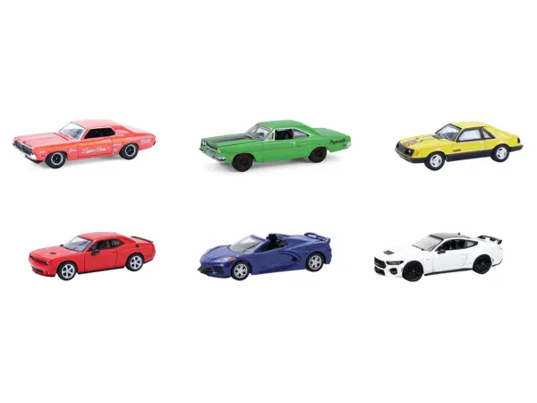"GreenLight Muscle" Series 30 Set of 6 pieces 1/64 Diecast Model Cars by Greenlight #2