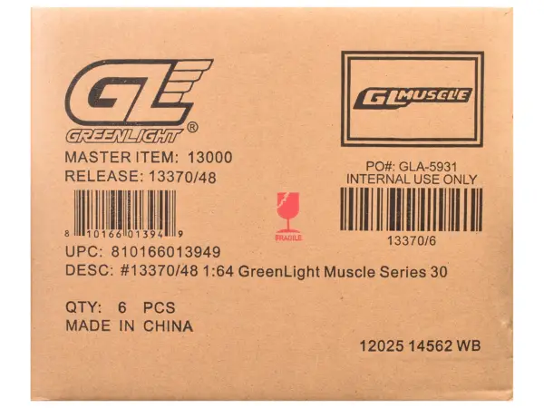 "GreenLight Muscle" Series 30 Set of 6 pieces 1/64 Diecast Model Cars by Greenlight #3