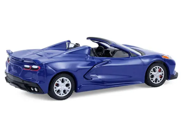 2021 Chevrolet Corvette Stingray Convertible Elkhart Lake Blue "GreenLight Muscle" Series 30 1/64 Diecast Model Car by Greenlight #3