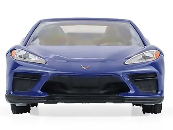 2021 Chevrolet Corvette Stingray Convertible Elkhart Lake Blue "GreenLight Muscle" Series 30 1/64 Diecast Model Car by Greenlight #4