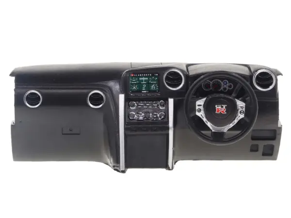 2023 Nissan GT-R (R35) Liberty Walk Body Kit 2.0 RHD (Right Hand Drive) Baby Blue with Carbon Hood 1/18 Diecast Model Car by Solido #2