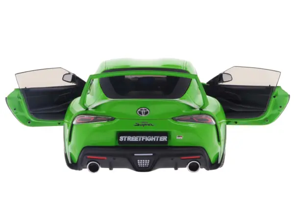 2023 Toyota GR Supra "StreetFighter" Green 1/18 Diecast Model Car by Solido #4