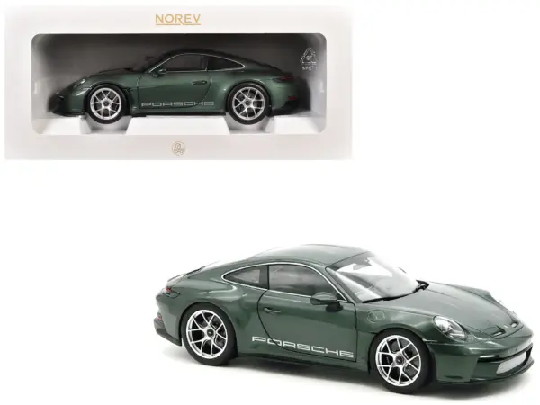 2023 Porsche 911 S/T Malachite Green Metallic 1/18 Diecast Model Car by Norev #1
