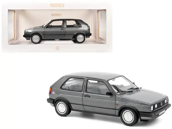 1989 Volkswagen Golf Champion Gray Metallic 1/18 Diecast Model Car by Norev #1