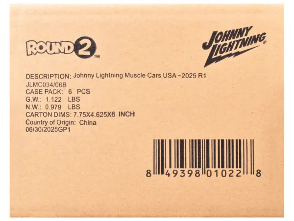 "Muscle Cars USA" 2025 Release 1 Set B of 6 pieces 1/64 Diecast Model Cars by Johnny Lightning #3