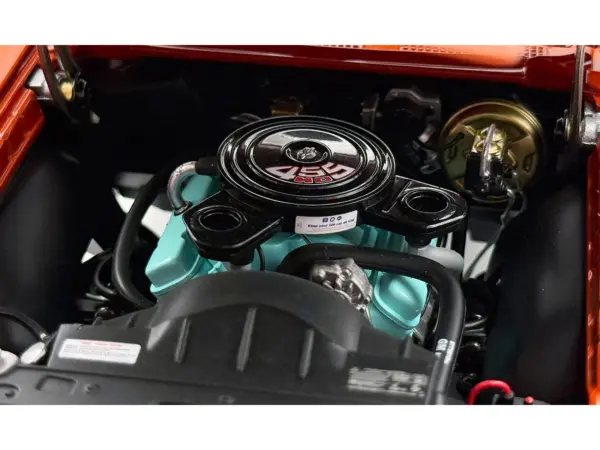 1972 Pontiac GTO LeMans Sundance Orange Metallic with GTO Stripes Limited Edition to 342 pieces Worldwide 1/18 Diecast Model Car by ACME #2