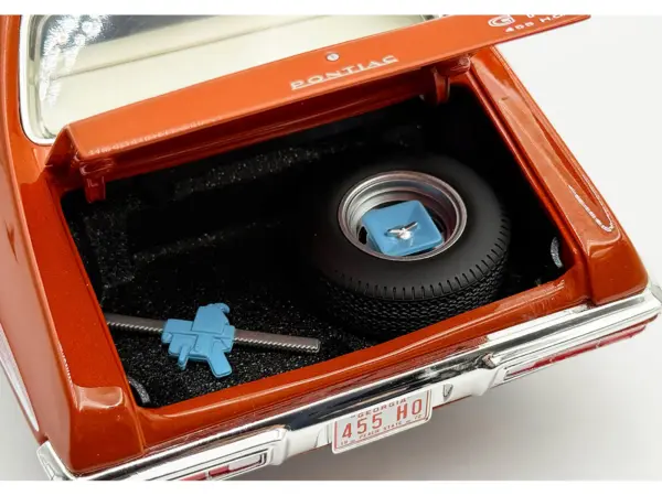 1972 Pontiac GTO LeMans Sundance Orange Metallic with GTO Stripes Limited Edition to 342 pieces Worldwide 1/18 Diecast Model Car by ACME #4