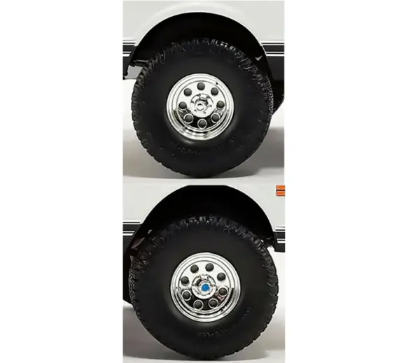 "Offroad" 35" Mag Wheel and Tire Set of 4 pieces from 1971 Chevrolet K5 Blazer for 1/18 Scale Models by ACME #2