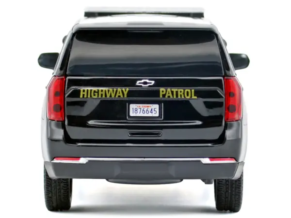 2025 Chevrolet Tahoe Police Pursuit Vehicle "California Highway Patrol" Black and White "Law Enforcement and Public Service" Series 1/24 Diecast Model Car by Motormax #3