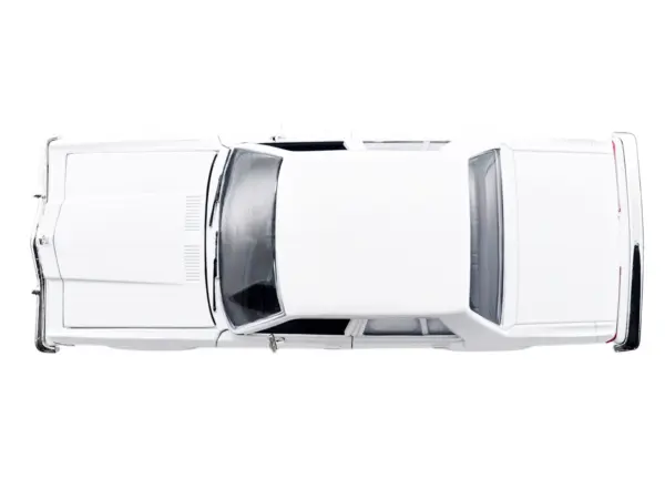 1986 Dodge Diplomat Police Car Unmarked White "Custom Builder's Kit" Series 1/24 Diecast Model Car by Motormax #4