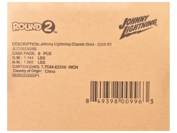 "Classic Gold Collection" 2025 Release 1 Set B of 6 Cars 1/64 Diecast Model Cars by Johnny Lightning #2