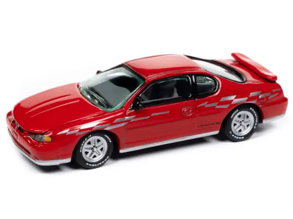 2000 Chevrolet Monte Carlo SS Torch Red with Silver Graphics "Classic Gold Collection" 1/64 Diecast Model Car by Johnny Lightning #2