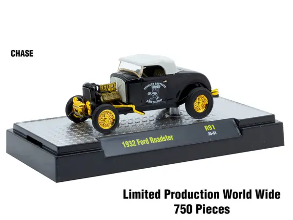 "Auto Meets" Set of 6 Cars IN DISPLAY CASES Release 91 Limited Edition 1/64 Diecast Model Cars by M2 Machines #2