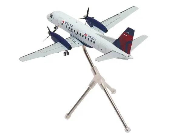Saab 340B Commercial Aircraft "Delta Connection - Mesaba Airlines" (N428XJ) White with Red and Blue Tail "Gemini 200" Series 1/200 Diecast Model Airplane by GeminiJets #3