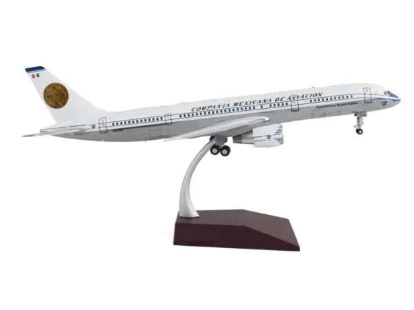 Boeing 757-200 Commercial Aircraft "Mexicana Retro Livery" (N380RM) White with Tail Graphics "Gemini 200" Series 1/200 Diecast Model Airplane by GeminiJets #3