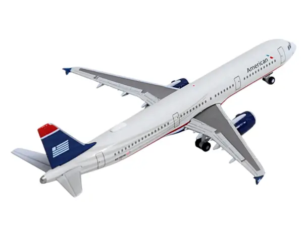 Airbus A321 Commercial Aircraft "American Airlines" (N578UW) Gray with Blue Tail 1/500 Diecast Model by Herpa #3
