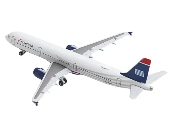 Airbus A321 Commercial Aircraft "American Airlines" (N578UW) Gray with Blue Tail 1/500 Diecast Model by Herpa #4