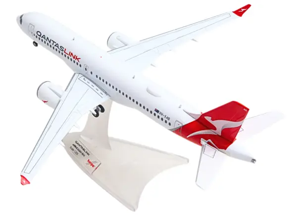 Airbus A220-300 Commercial Aircraft "QantasLink" (VH-X4B) White with Red Tail 1/200 Diecast Model by Herpa #4