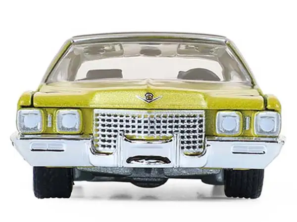 1971 Cadillac Sedan Deville Lowrider Gold Metallic with Black Top "California Lowriders" Series 7 1/64 Diecast Model Car by Greenlight #4