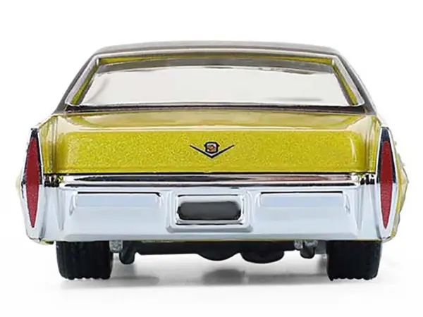 1971 Cadillac Sedan Deville Lowrider Gold Metallic with Black Top "California Lowriders" Series 7 1/64 Diecast Model Car by Greenlight #5