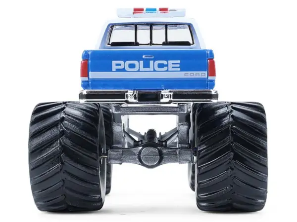 1990 Ford F-350 Monster Truck "NYPD (New York Police Department)" Blue with White Top "Kings of Crunch - Hot Pursuit" Special Edition 1/64 Diecast Model Car by Greenlight #4