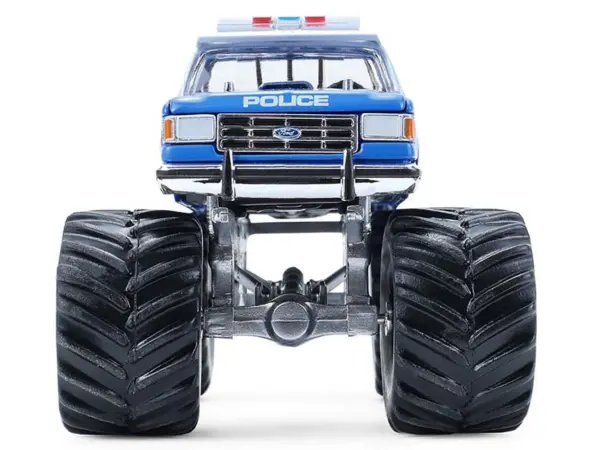 1990 Ford F-350 Monster Truck "NYPD (New York Police Department)" Blue with White Top "Kings of Crunch - Hot Pursuit" Special Edition 1/64 Diecast Model Car by Greenlight #5