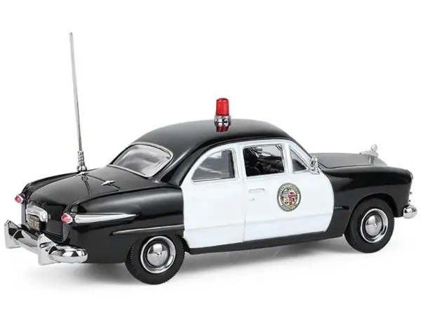 1949 Ford Custom Police Car "LAPD (Los Angeles Police Department)" Black and White 1/43 Diecast Model Car by Greenlight #3