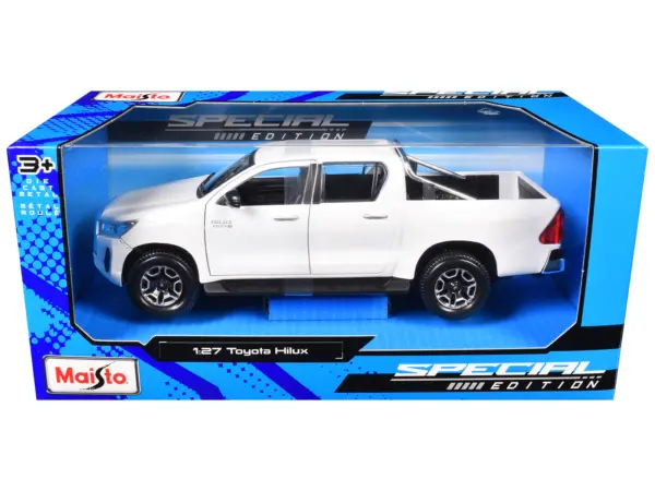 Toyota Hilux Pickup Truck White "Special Edition" Series 1/27 Diecast Model Car by Maisto #3