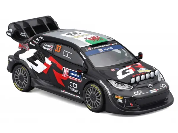 Toyota GR Yaris Rally1 Hybrid #33 Elfyn Evans - Scott Martin "Toyota Gazoo Racing WRT" "World Rally Championship" (2024) "Race" Series 1/43 Diecast Model Car by Bburago #2