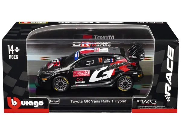 Toyota GR Yaris Rally1 Hybrid #17 Sebastien Ogier - Vincent Landais "Toyota Gazoo Racing WRT" "World Rally Championship" (2024) "Race" Series 1/43 Diecast Model Car by Bburago #1