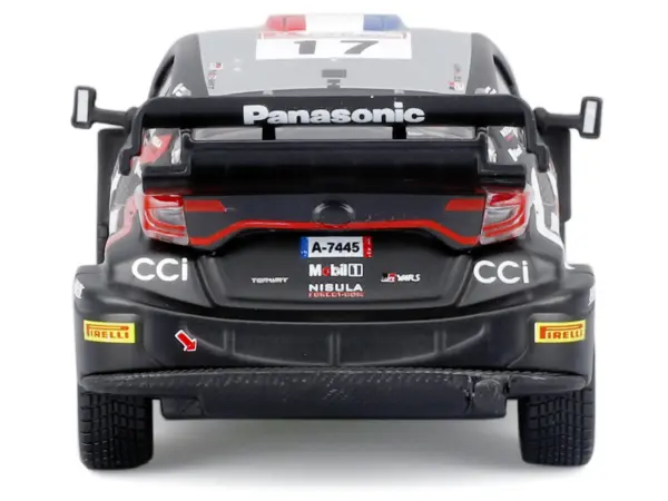 Toyota GR Yaris Rally1 Hybrid #17 Sebastien Ogier - Vincent Landais "Toyota Gazoo Racing WRT" "World Rally Championship" (2024) "Race" Series 1/43 Diecast Model Car by Bburago #2