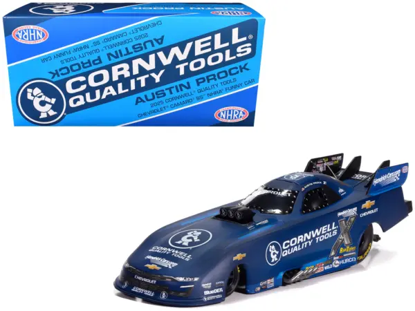 Chevrolet Camaro SS NHRA Funny Car Austin Prock "Cornwell Quality Tools" (2025) "John Force Racing" Limited Edition 1/24 Diecast Model by Auto World #1