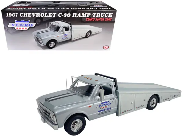 1967 Chevrolet C-30 Ramp Truck "Yenko Super Cars" Silver Metallic Limited Edition to 248 pieces Worldwide 1/18 Diecast Model Car by ACME #1