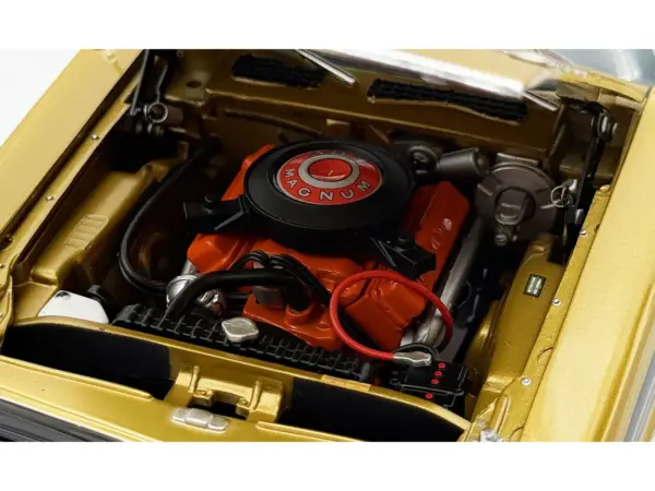1971 Dodge Challenger R/T GY8 Gold Metallic with Black Stripes and Black Vinyl Top Limited Edition to 360 pieces Worldwide 1/18 Diecast Model Car by ACME #2