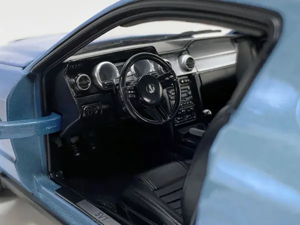 2007 Ford Shelby GT500 Windveil Blue Metallic "Shelby Collectibles" Series 1/18 Diecast Model Car by ACME #4