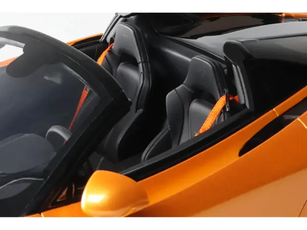 2024 McLaren 750S Spider Orange Metallic 1/18 Model Car by GT Spirit #3