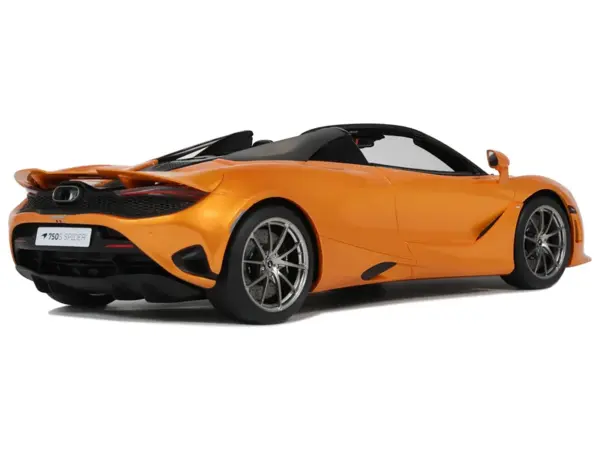 2024 McLaren 750S Spider Orange Metallic 1/18 Model Car by GT Spirit #5