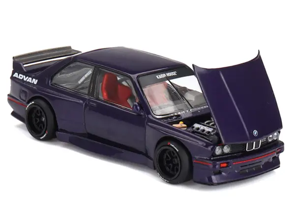 BMW M3 "Kaido GT V2" Purple Metallic (Designed by Jun Imai) "Kaido House" Special 1/64 Diecast Model Car by Mini GT #2