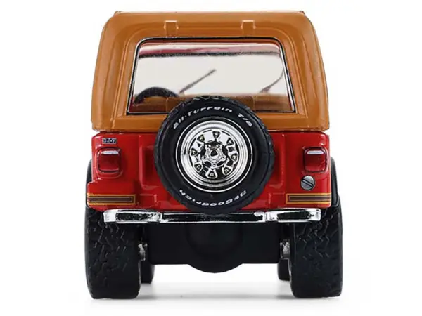 1980 Jeep CJ-7 Laredo Red with Tan Top "All Terrain" Series 17 1/64 Diecast Model Car by Greenlight #5
