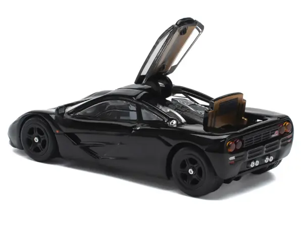 McLaren F1 Jet Black 1/64 Diecast Model Car by Pop Race #3