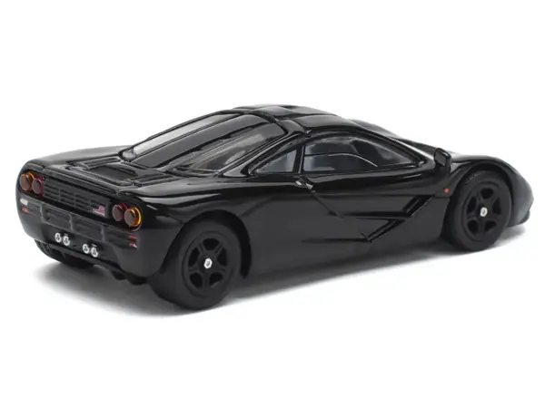 McLaren F1 Jet Black 1/64 Diecast Model Car by Pop Race #5
